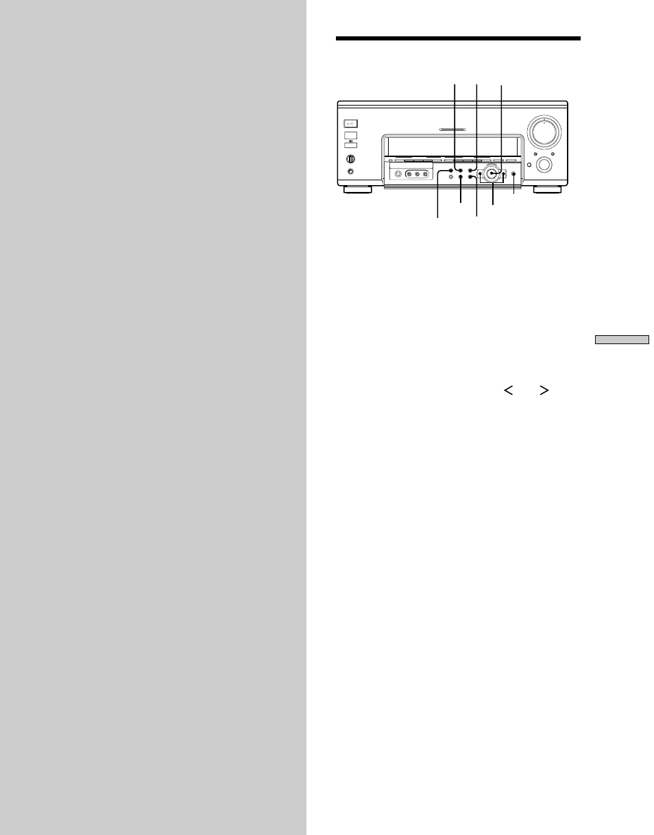 Verschiedene einstellungen, Menüeinstellungen, Multi channel decoding | Audio split digital / analog, Sound field, Sound field preset mode analog direct | Sony TA-VA777ES User Manual | Page 33 / 228