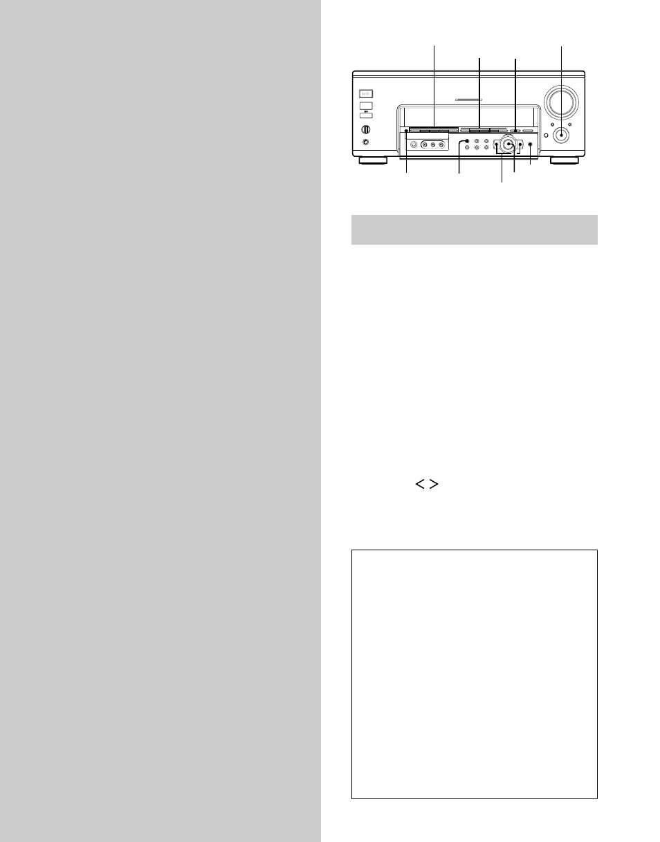 Zusatzfunktionen, Anzeigen von informationen zur audioquelle, Sound field preset | Multi channel decoding, Audio split digital / analog, Sound field, Mode analog direct | Sony TA-VA777ES User Manual | Page 46 / 228