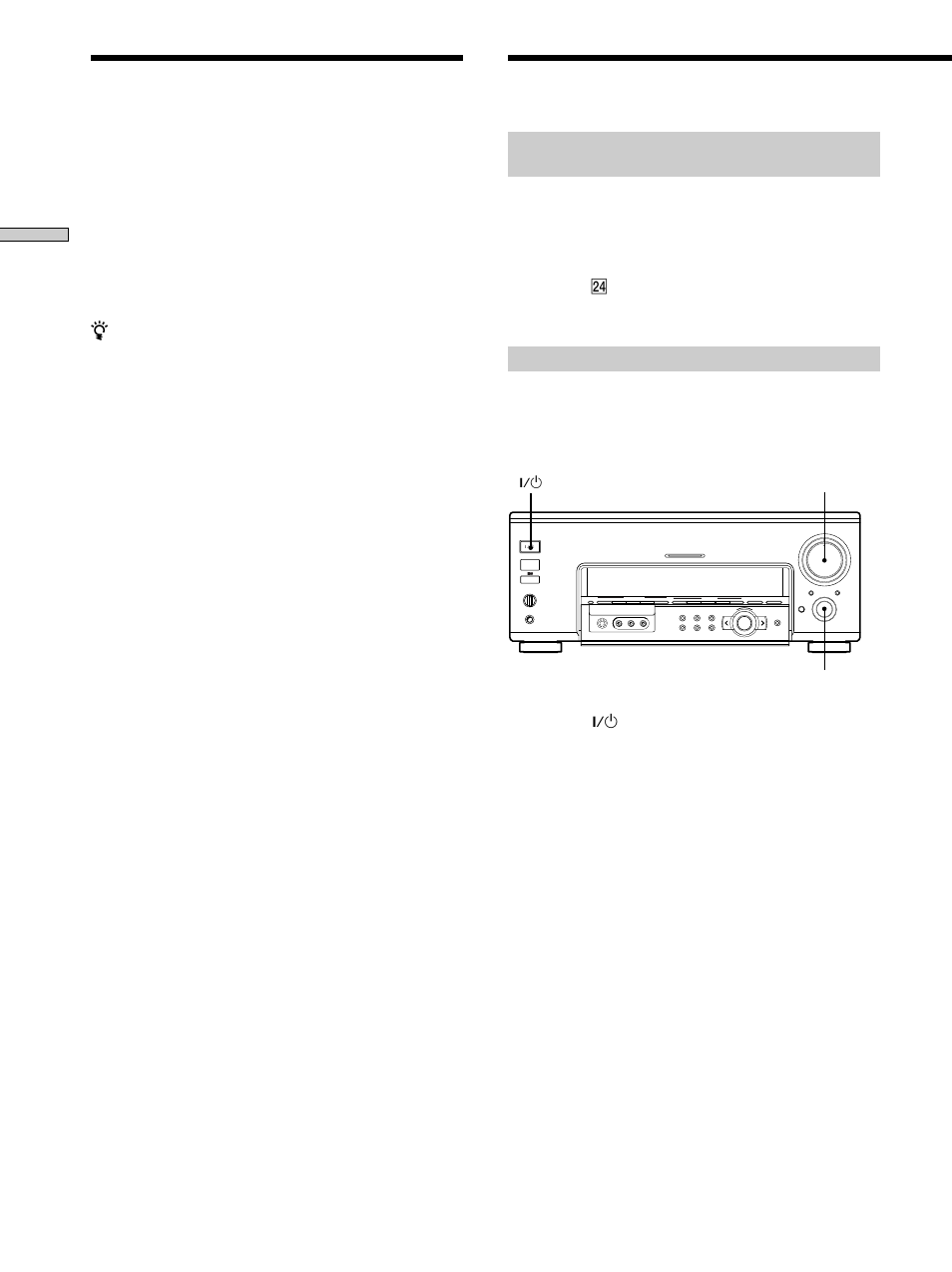 Antes de utilizar su amplificador, Antes de conectar la alimentación del amplificador, Comprobación de las conexiones | Configuración del sonido perimétrico multicanal, Conexión y configuración del sistema de altavoces, Multi channel decoding, Audio split digital / analog, Sound field, Sound field preset mode analog direct | Sony TA-VA777ES User Manual | Page 76 / 228