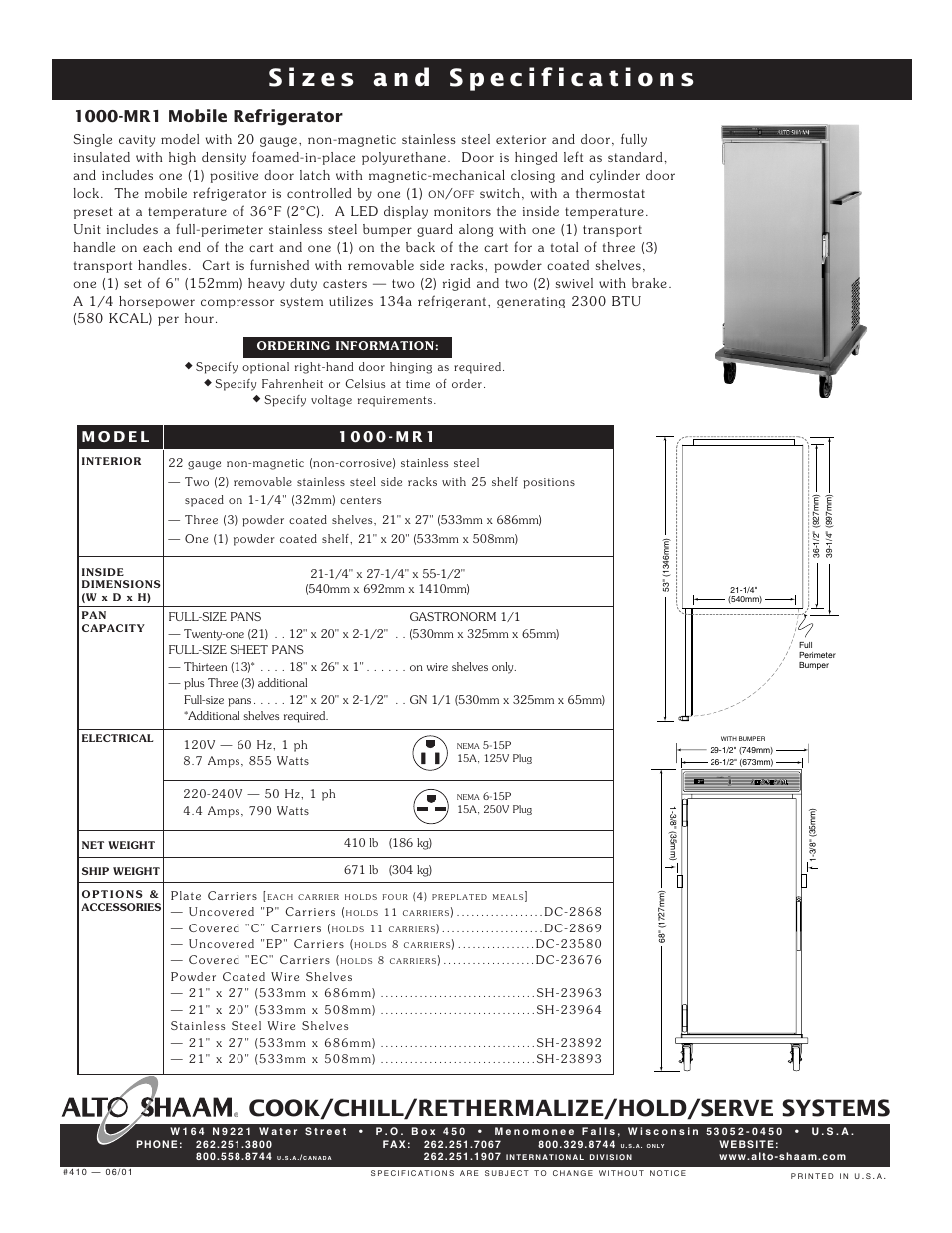 Cook/chill/rethermalize/hold/serve systems, On l off o power | Alto-Shaam 1000-MR1 User Manual | Page 2 / 2