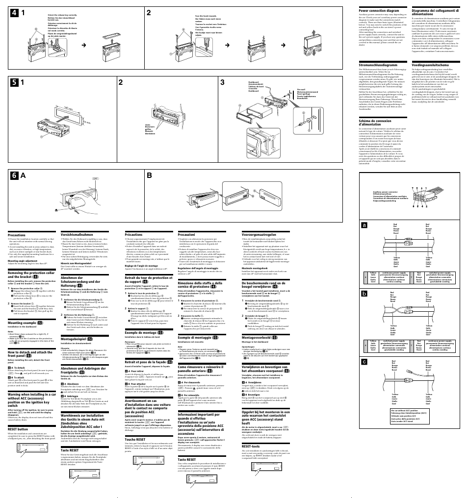 52 3 6 a b | Sony CDX-S1000 User Manual | Page 2 / 2