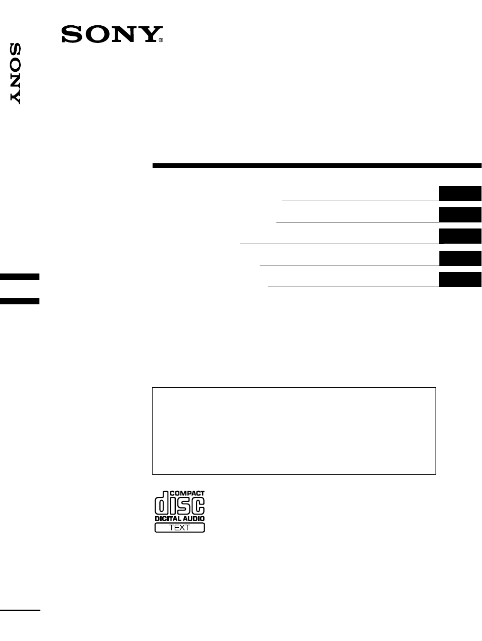 Sony CDX-CA650V User Manual | 138 pages