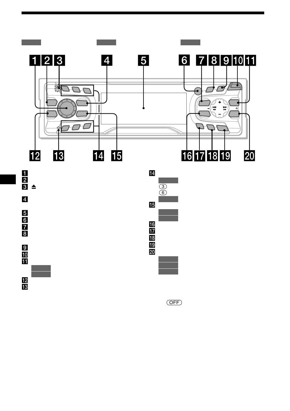 Bedieningselementen, 4bedieningselementen | Sony CDX-CA650V User Manual | Page 114 / 138