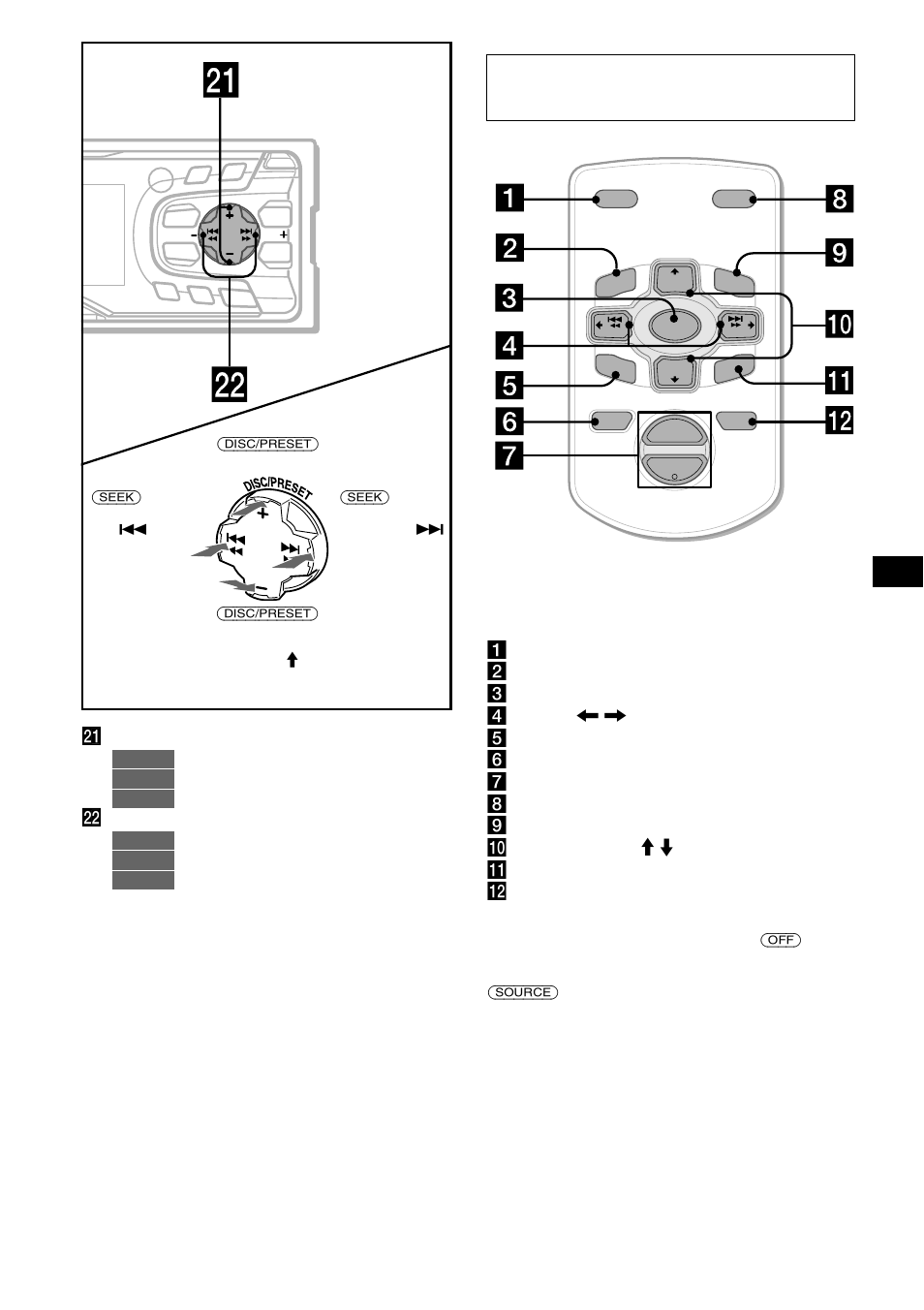 Kaartafstandsbediening rm-x114 (los verkrijgbaar) | Sony CDX-CA650V User Manual | Page 115 / 138