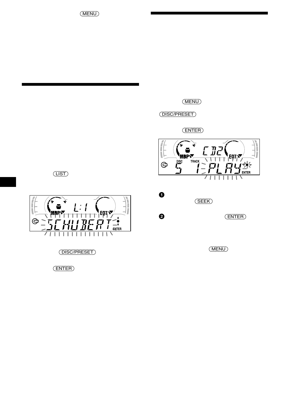 Een disc zoeken op naam, Bepaalde tracks kiezen voor weergave | Sony CDX-CA650V User Manual | Page 122 / 138