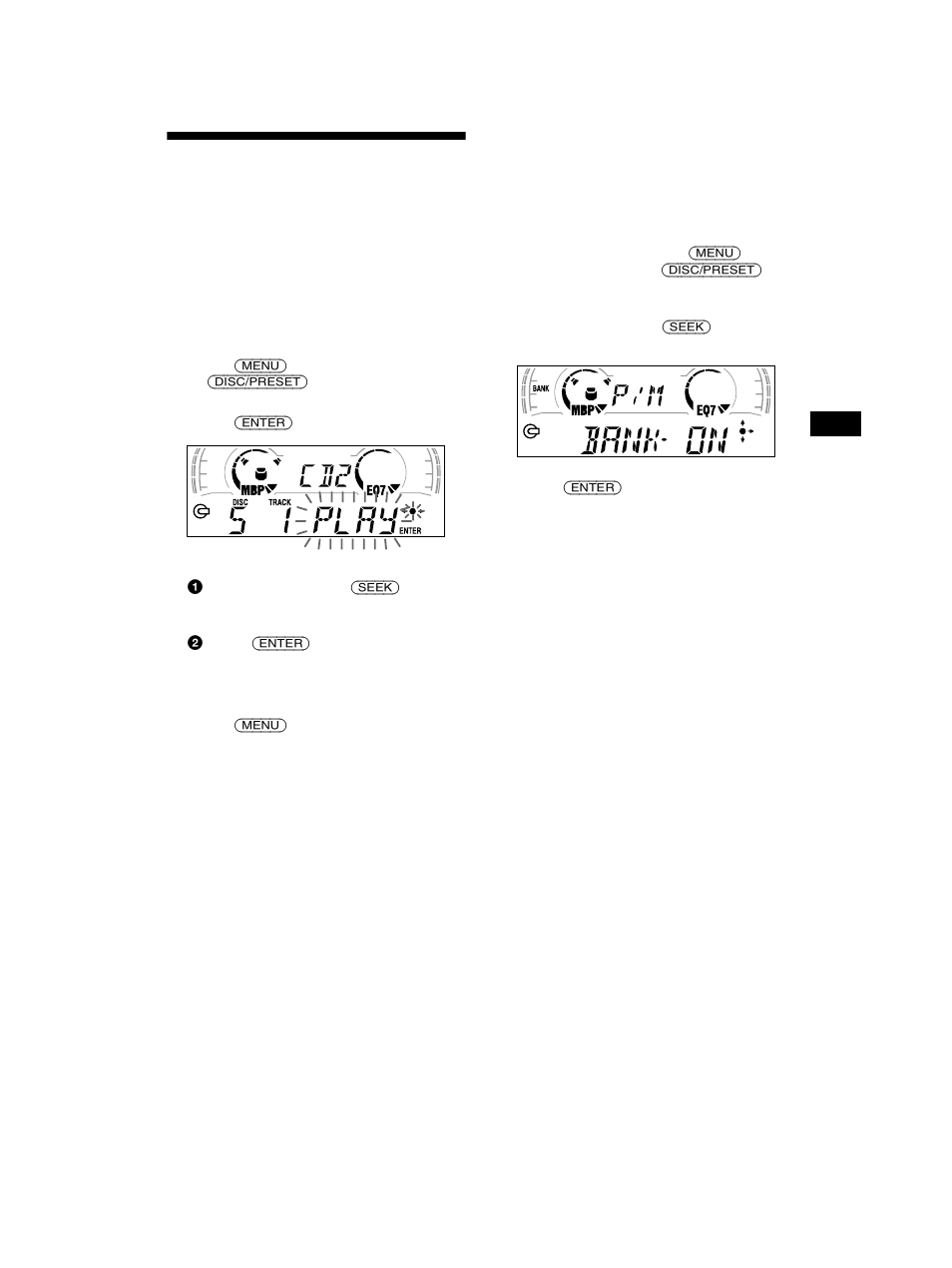 Selecting specific tracks for playback, Bank | Sony CDX-CA650V User Manual | Page 13 / 138