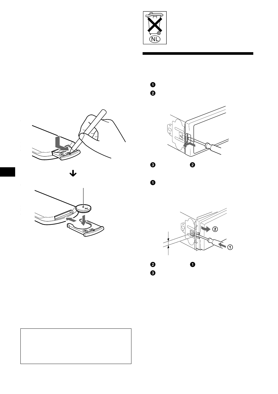 Het toestel verwijderen | Sony CDX-CA650V User Manual | Page 134 / 138