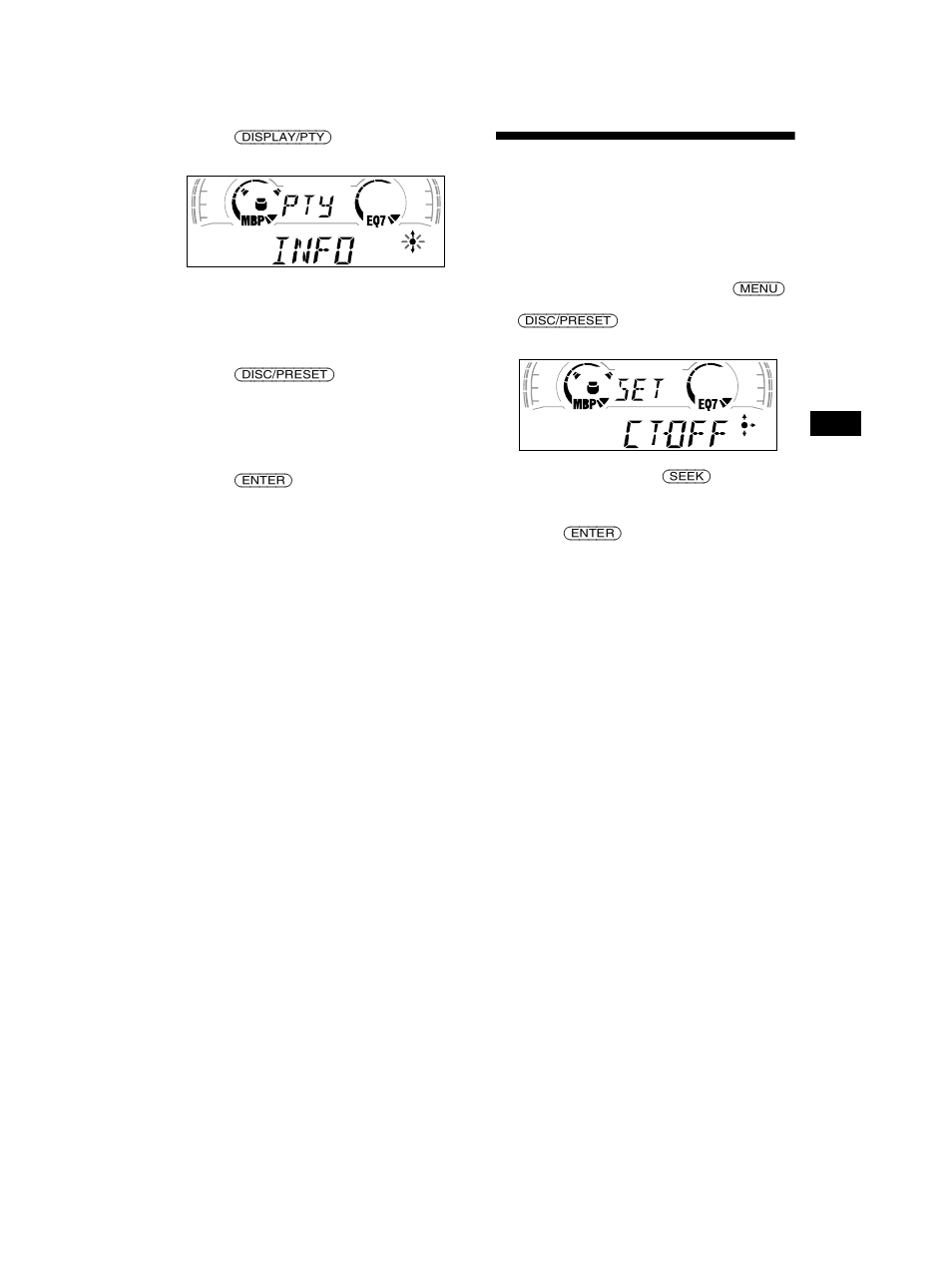 Setting the clock automatically | Sony CDX-CA650V User Manual | Page 19 / 138