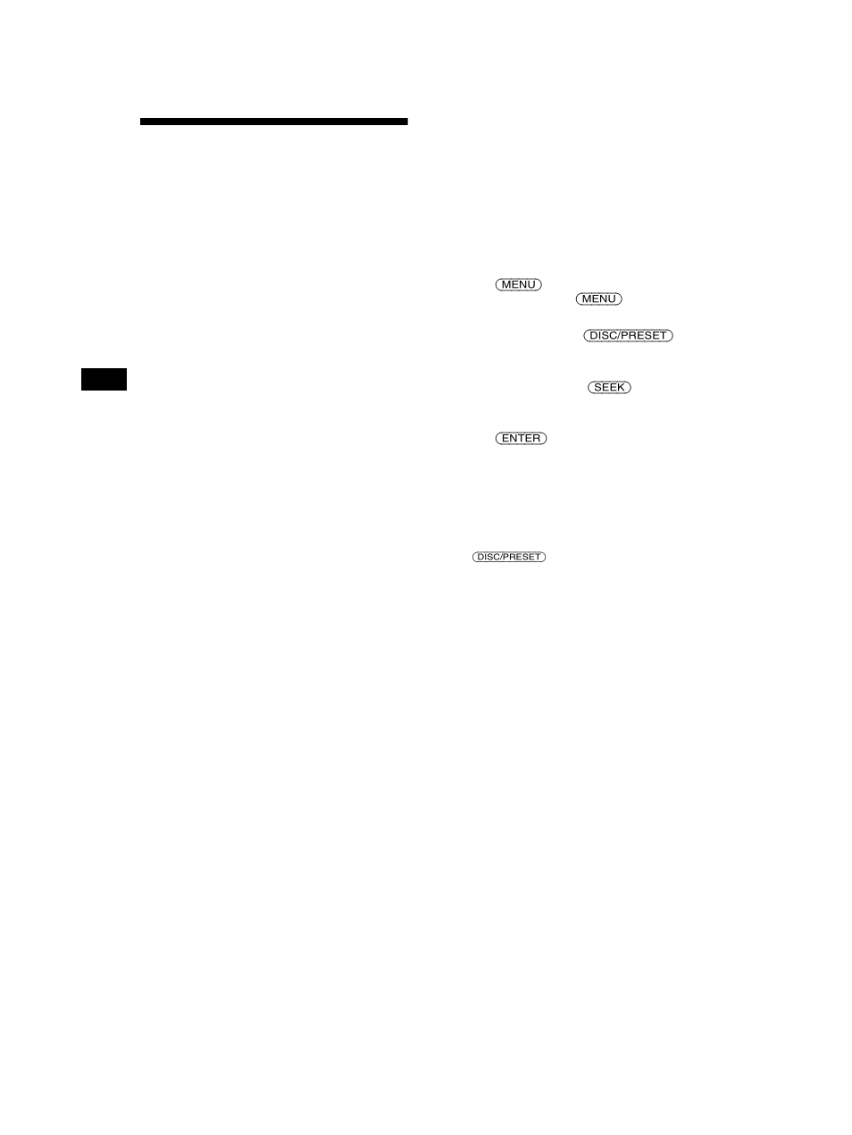 Changing the sound and display settings, Menu | Sony CDX-CA650V User Manual | Page 22 / 138