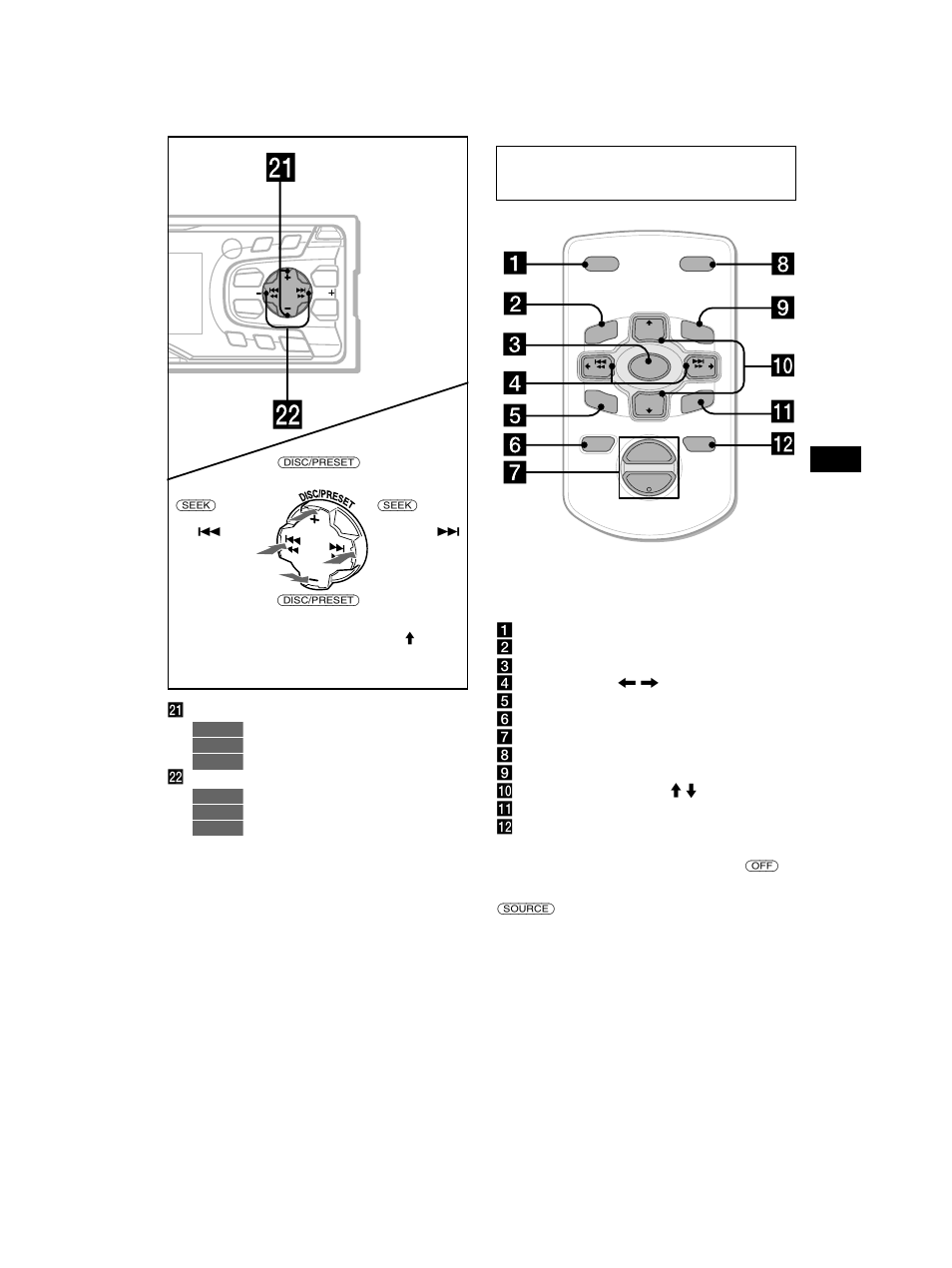Kartenfernbedienung rm-x114 (gesondert erhältlich) | Sony CDX-CA650V User Manual | Page 33 / 138