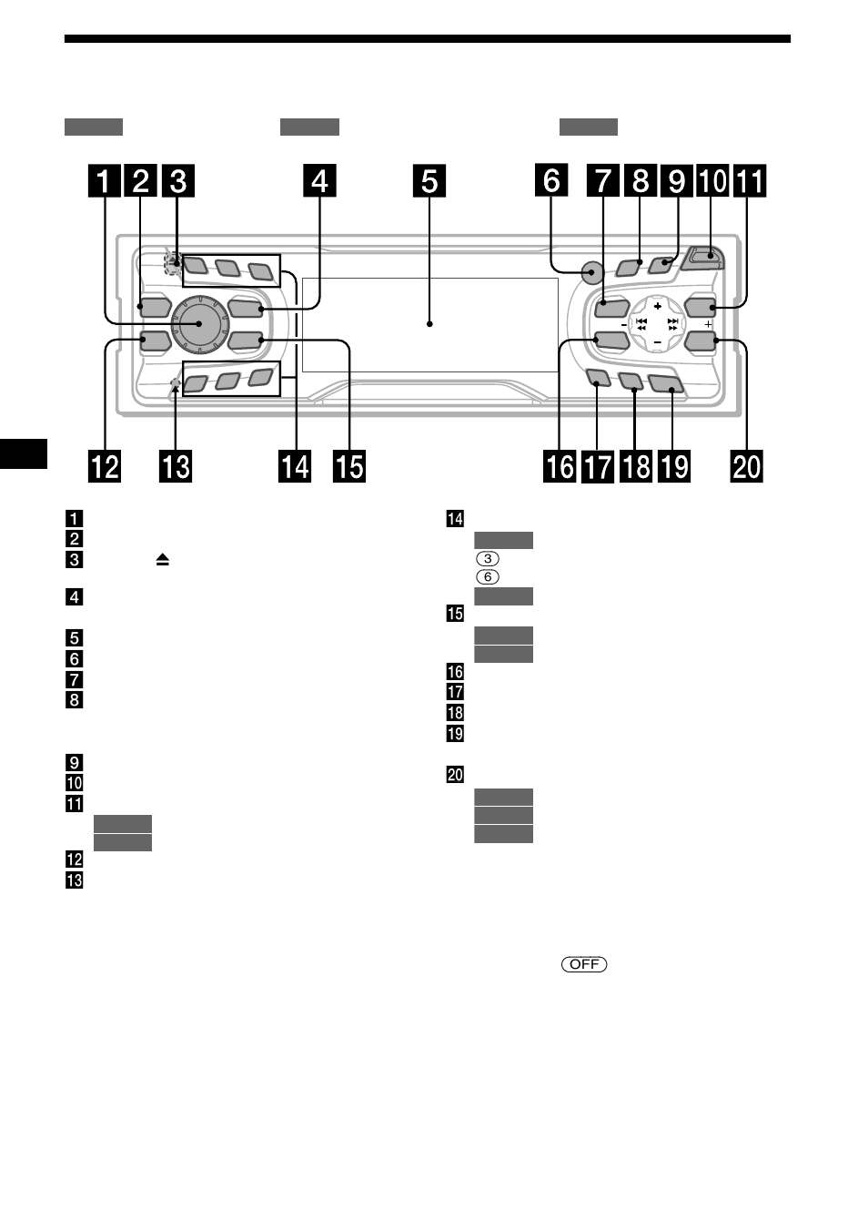 Emplacement des commandes, 4emplacement des commandes | Sony CDX-CA650V User Manual | Page 60 / 138