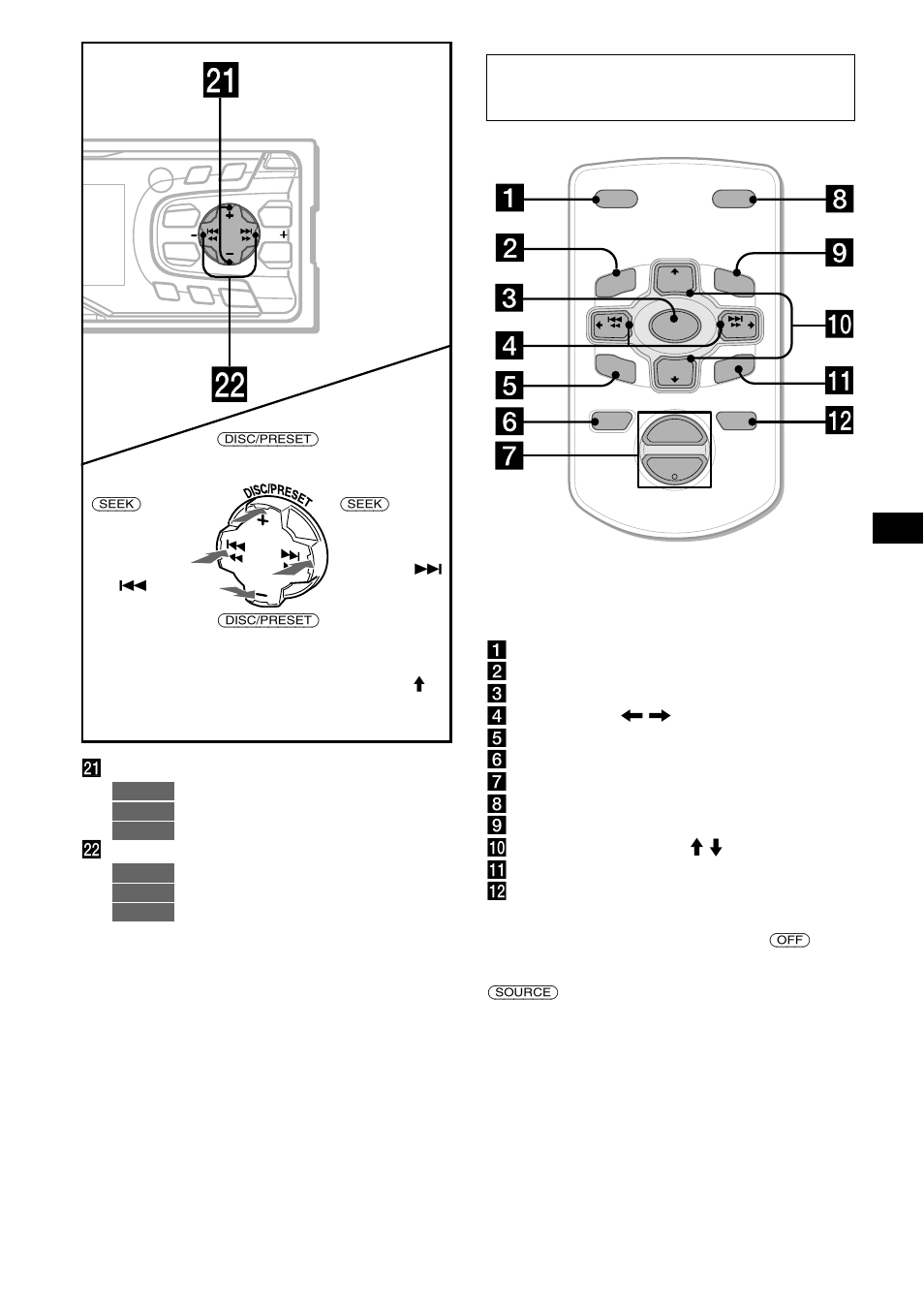 Telecomando a scheda rm-x114 (opzionale) | Sony CDX-CA650V User Manual | Page 87 / 138