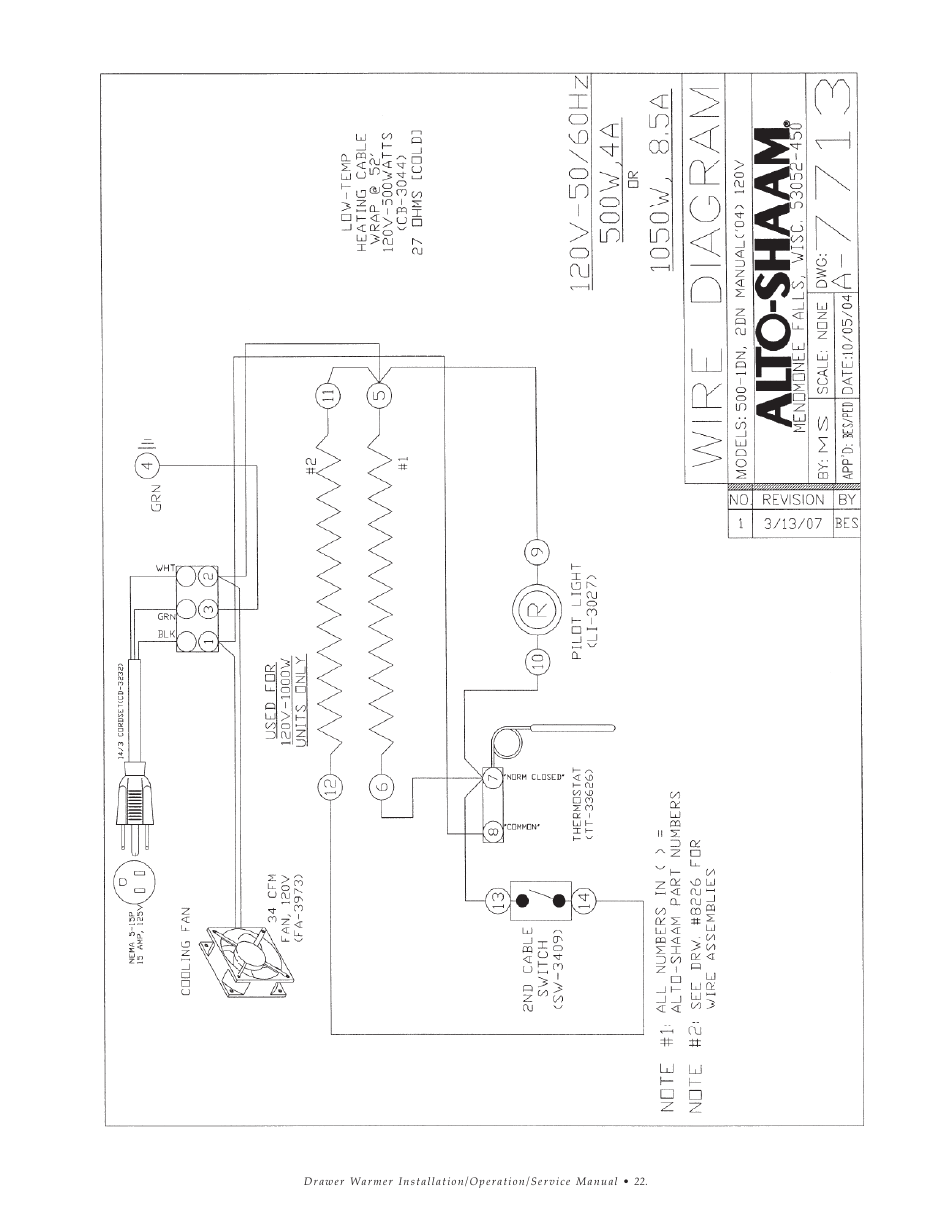 Alto-Shaam 1DN User Manual | Page 23 / 33