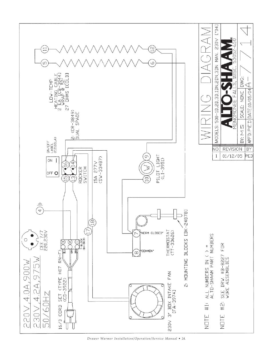 Alto-Shaam 1DN User Manual | Page 25 / 33
