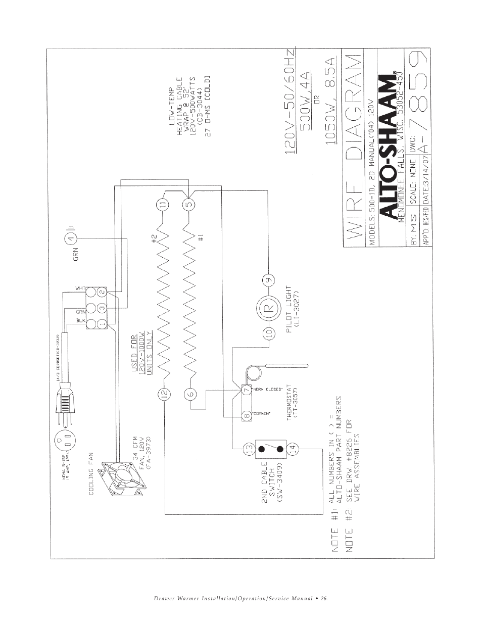 Alto-Shaam 1DN User Manual | Page 27 / 33