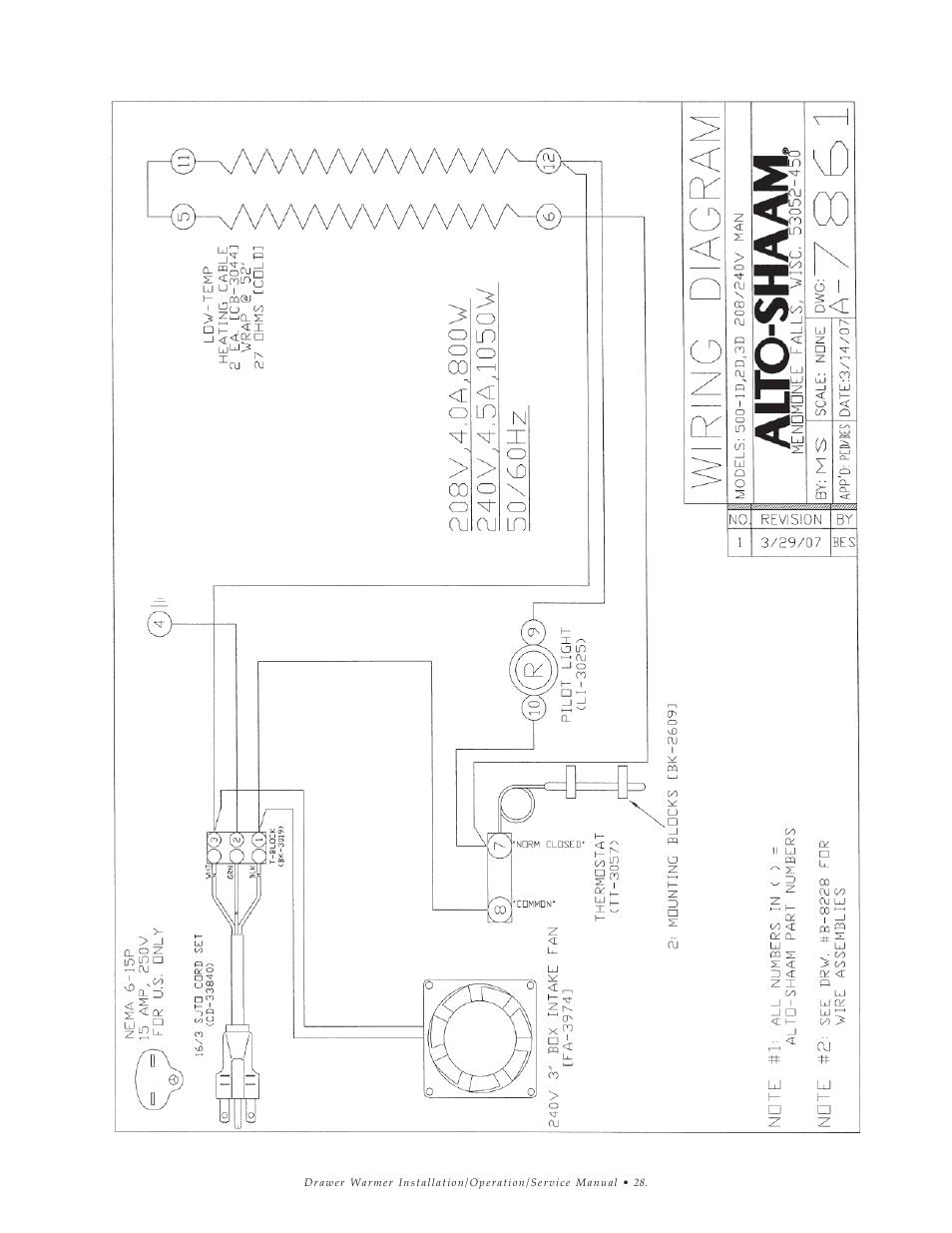 Alto-Shaam 1DN User Manual | Page 29 / 33