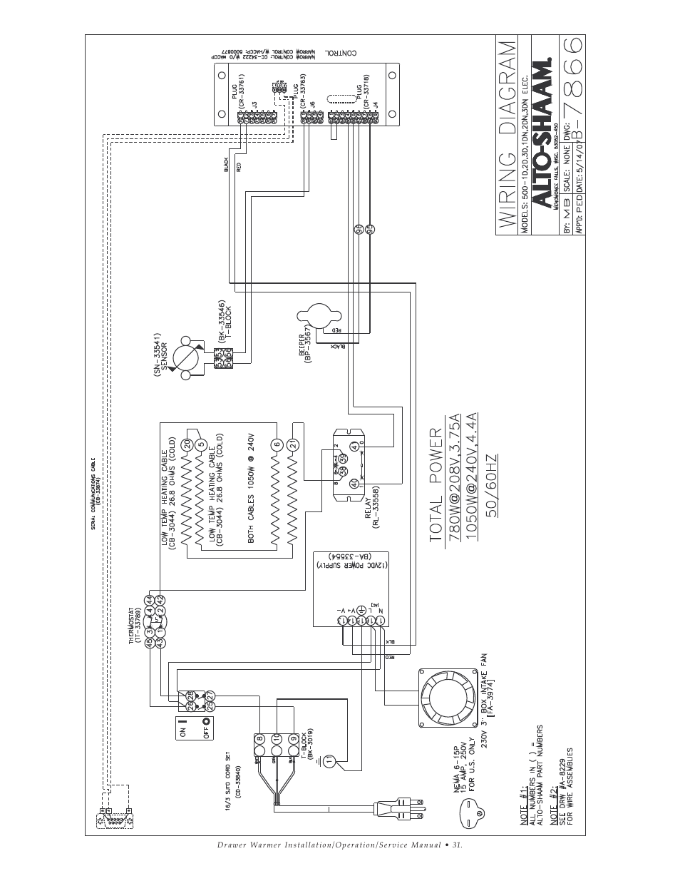 Alto-Shaam 1DN User Manual | Page 32 / 33