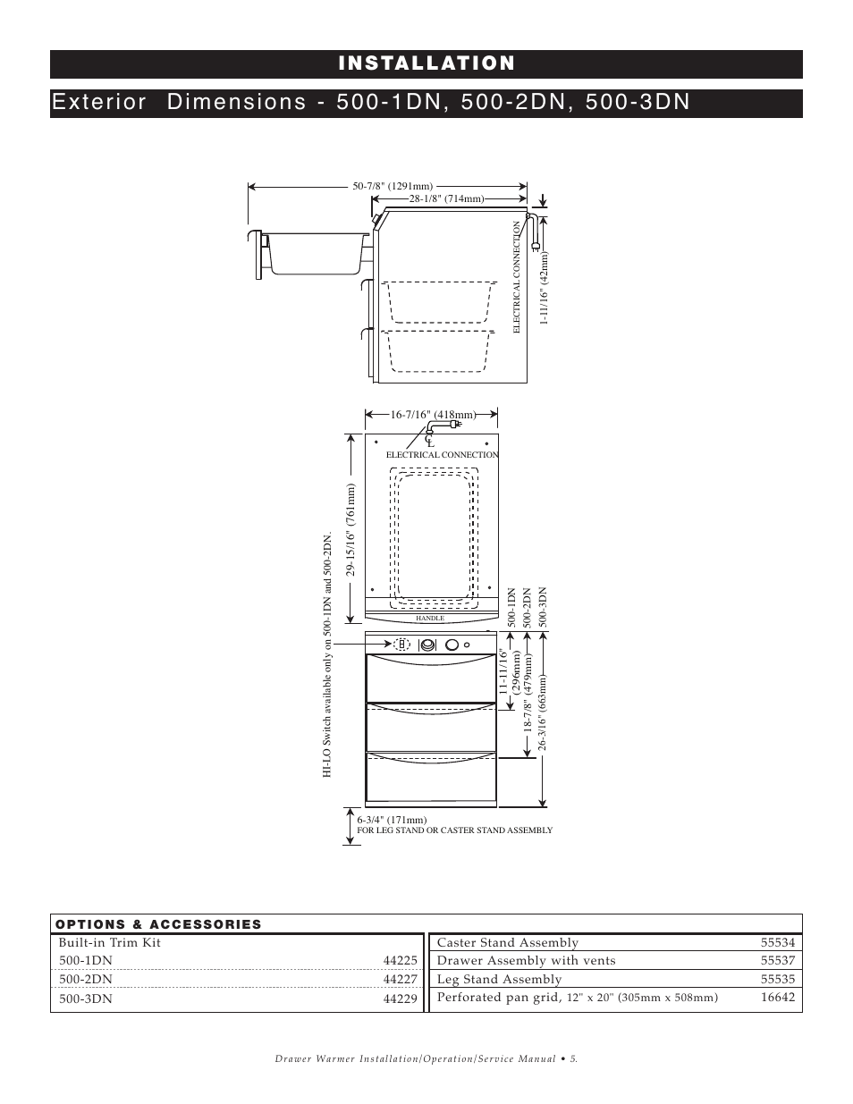 I n s ta l l at i o n | Alto-Shaam 1DN User Manual | Page 6 / 33