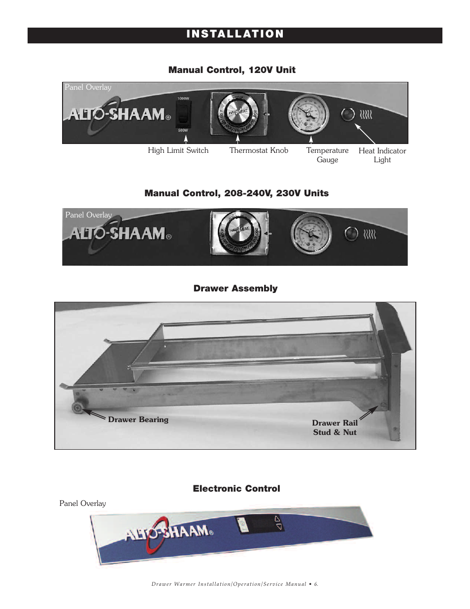 I n s ta l l at i o n | Alto-Shaam 1DN User Manual | Page 7 / 33