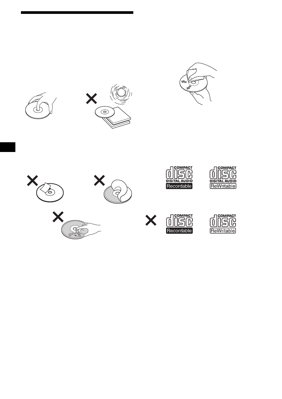 Remarques sur les disques, 6remarques sur les disques | Sony CDX-S1000 User Manual | Page 42 / 92