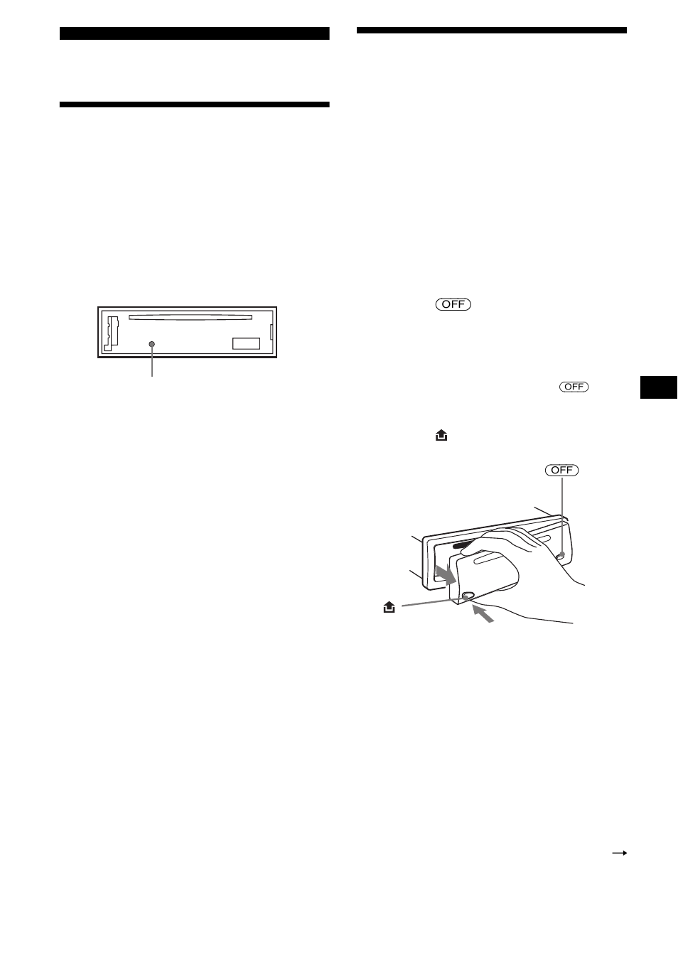Operazioni preliminari, Azzeramento dell’apparecchio, Rimozione del pannello anteriore | Sony CDX-S1000 User Manual | Page 61 / 92