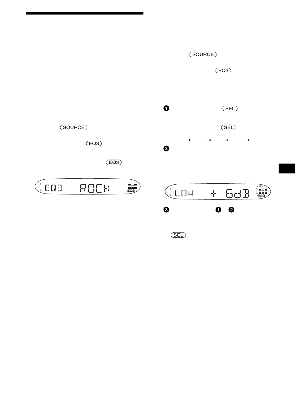 Impostazione dell’equalizzatore (eq3), 13 impostazione dell’equalizzatore (eq3) | Sony CDX-S1000 User Manual | Page 67 / 92