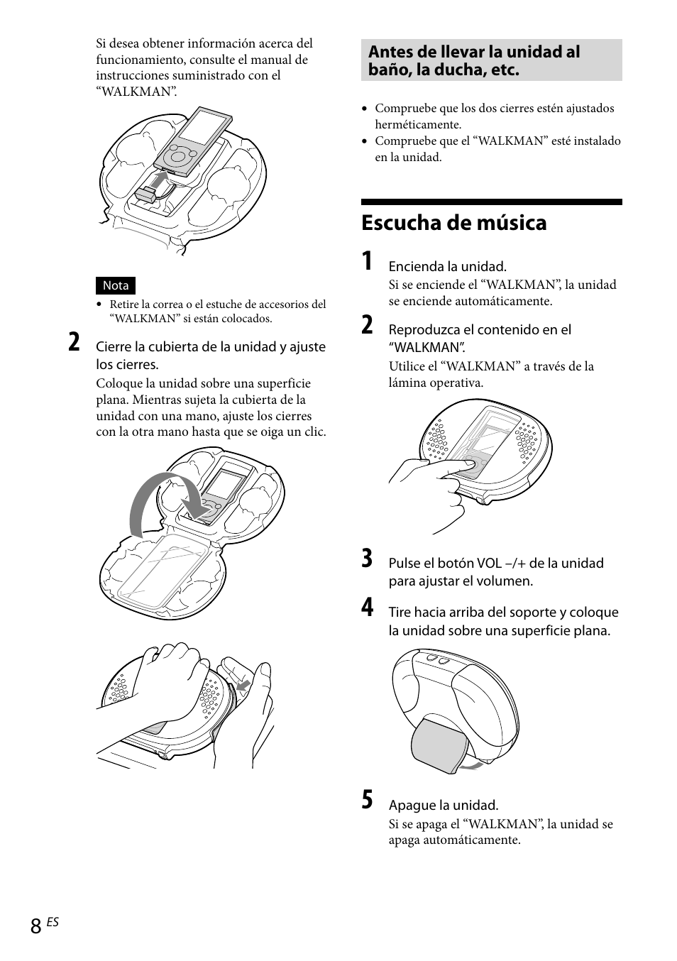 Escucha de música | Sony RDP-NWR100 User Manual | Page 44 / 156