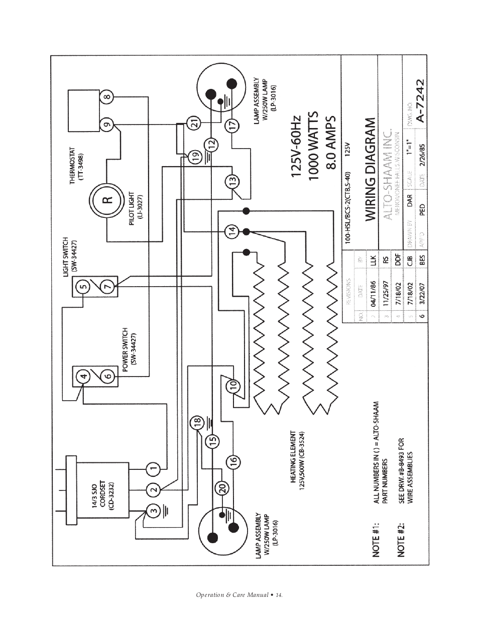 Alto-Shaam Hot Carving Shelf 100-HSL/BCS-2S User Manual | Page 15 / 19