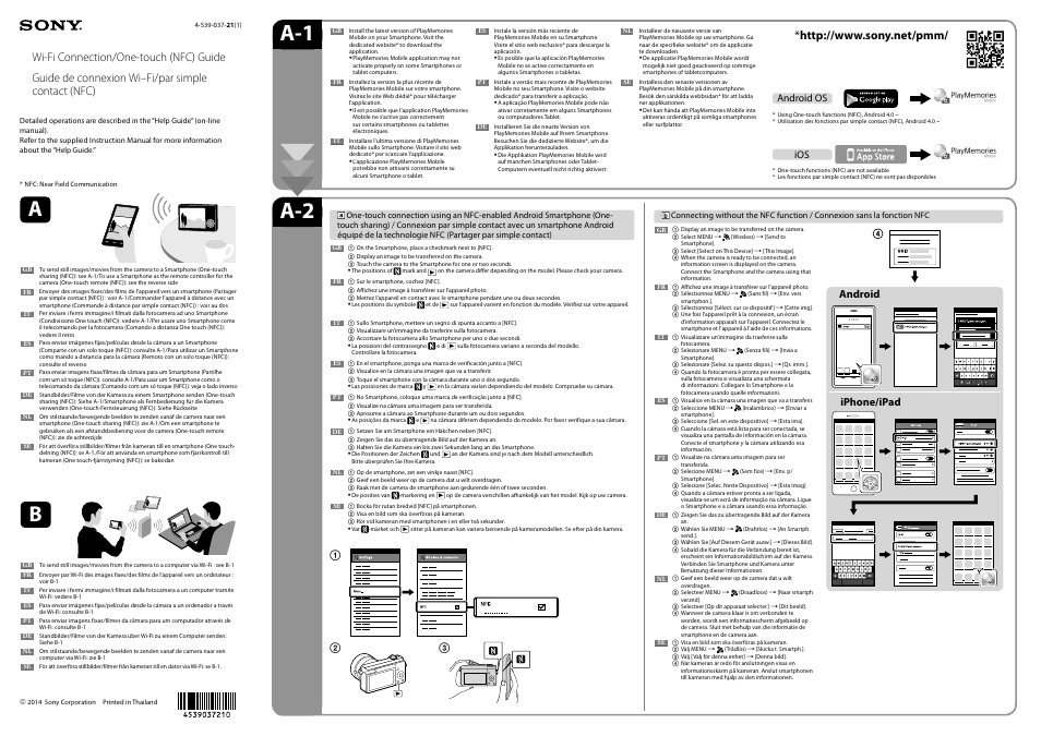 Sony ILCA-77M2 User Manual | 2 pages