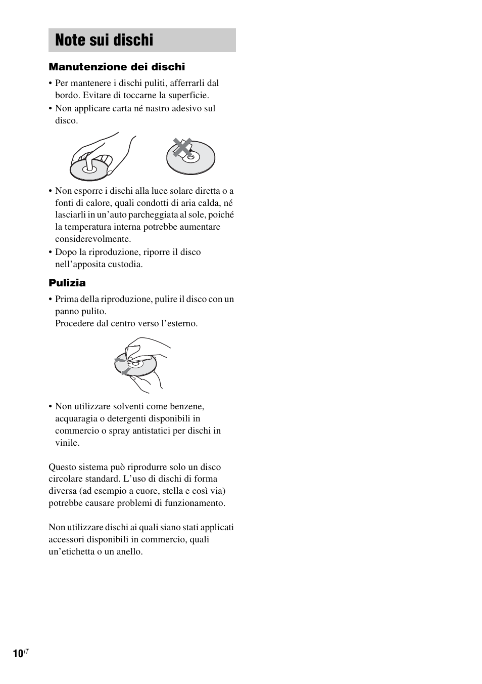 Note sui dischi | Sony DAV-LF1 User Manual | Page 130 / 488