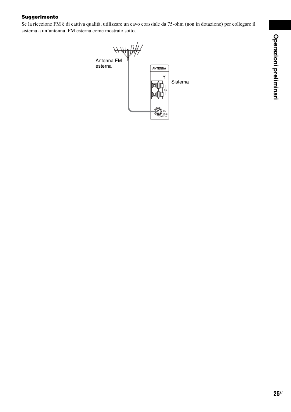 Op e raz ioni prelim ina ri 25 | Sony DAV-LF1 User Manual | Page 145 / 488