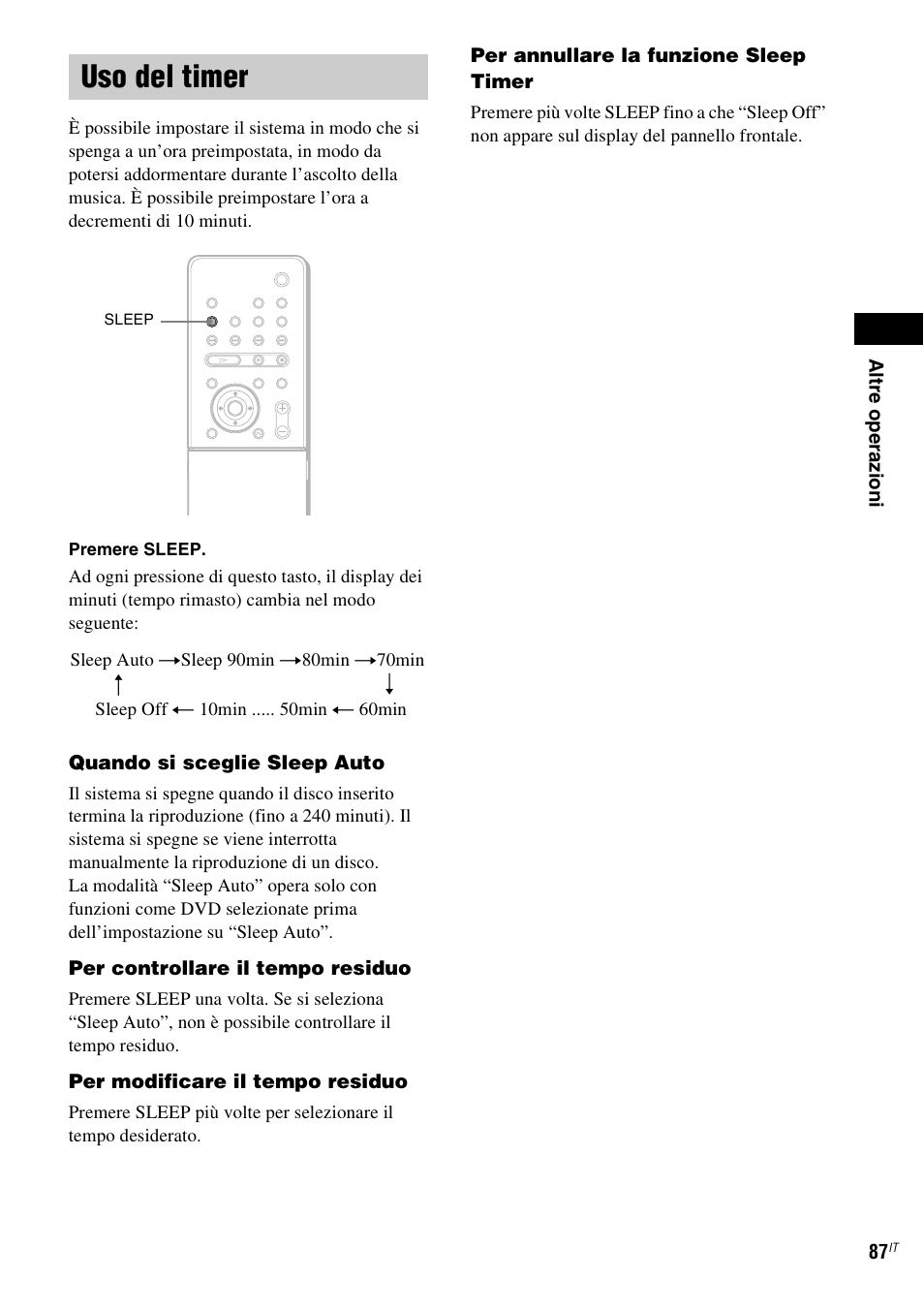 Uso del timer | Sony DAV-LF1 User Manual | Page 207 / 488