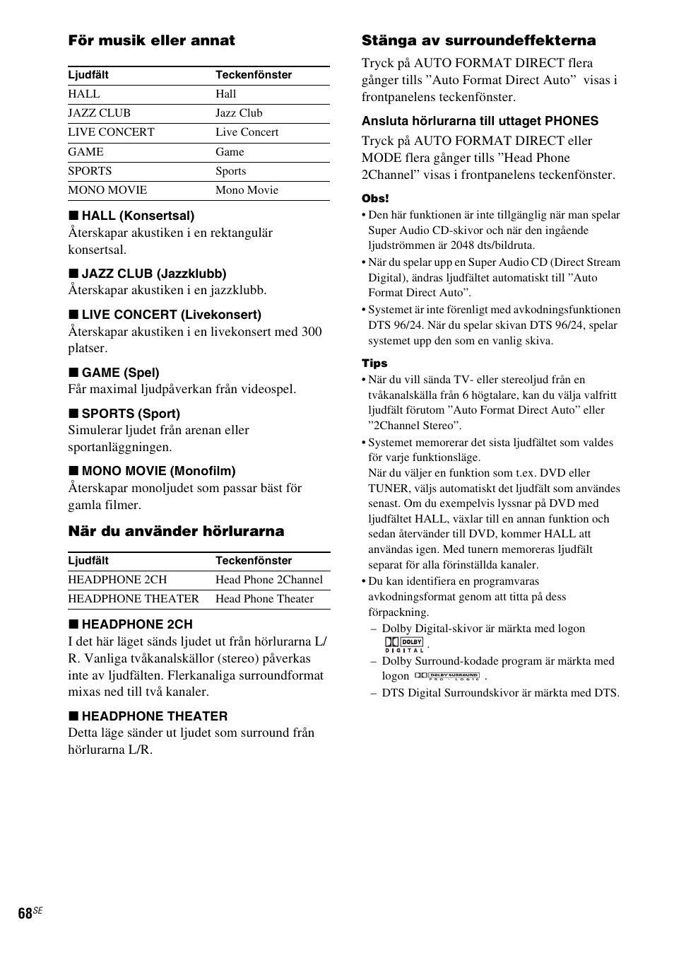 Sony DAV-LF1 User Manual | Page 308 / 488