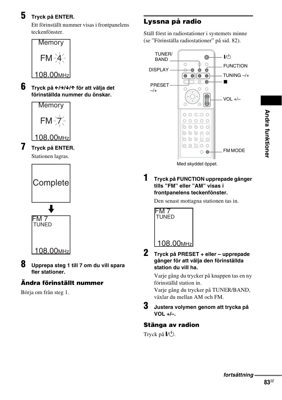 Fm 4, Fm 7 complete | Sony DAV-LF1 User Manual | Page 323 / 488