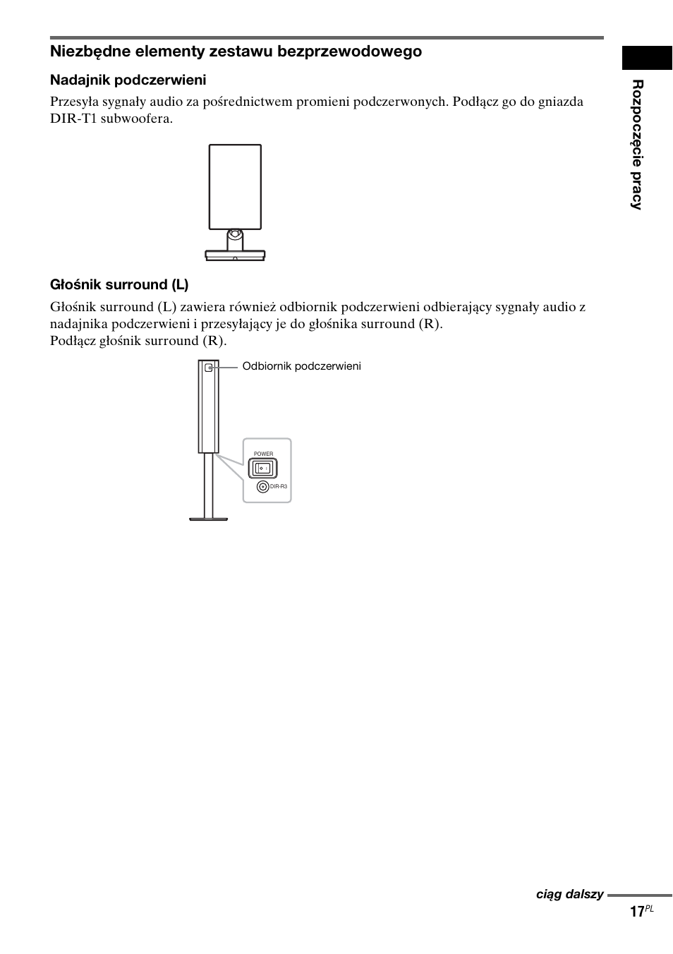 Niezbędne elementy zestawu bezprzewodowego | Sony DAV-LF1 User Manual | Page 375 / 488