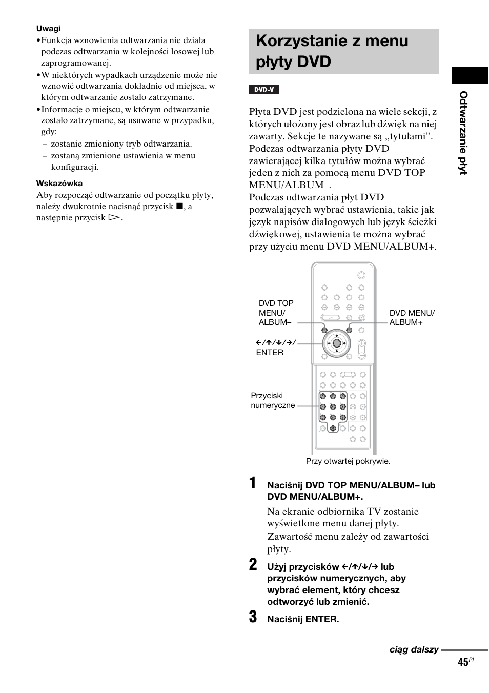 Korzystanie z menu płyty dvd | Sony DAV-LF1 User Manual | Page 403 / 488