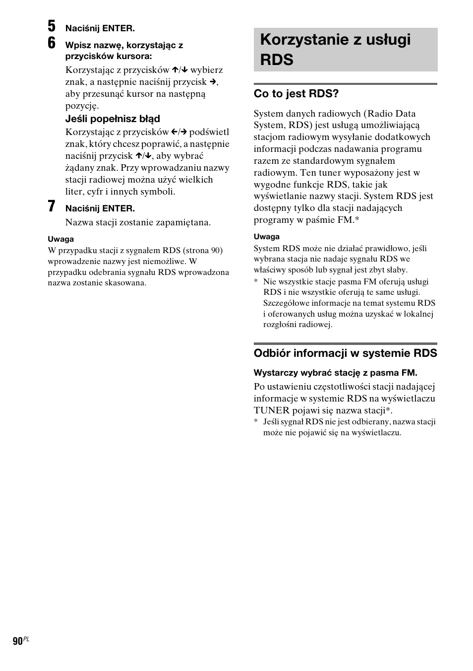 Korzystanie z usługi rds | Sony DAV-LF1 User Manual | Page 448 / 488