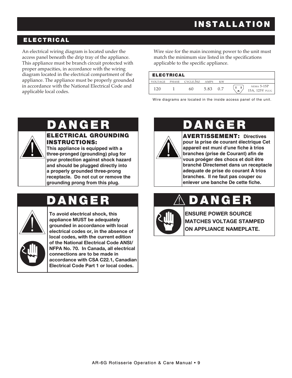 Alto-Shaam AR-6G User Manual | Page 11 / 34