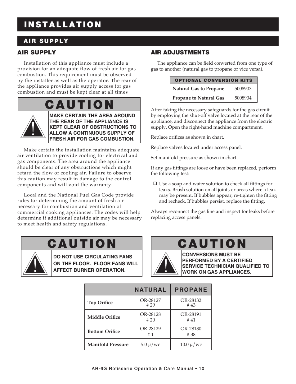 Alto-Shaam AR-6G User Manual | Page 12 / 34