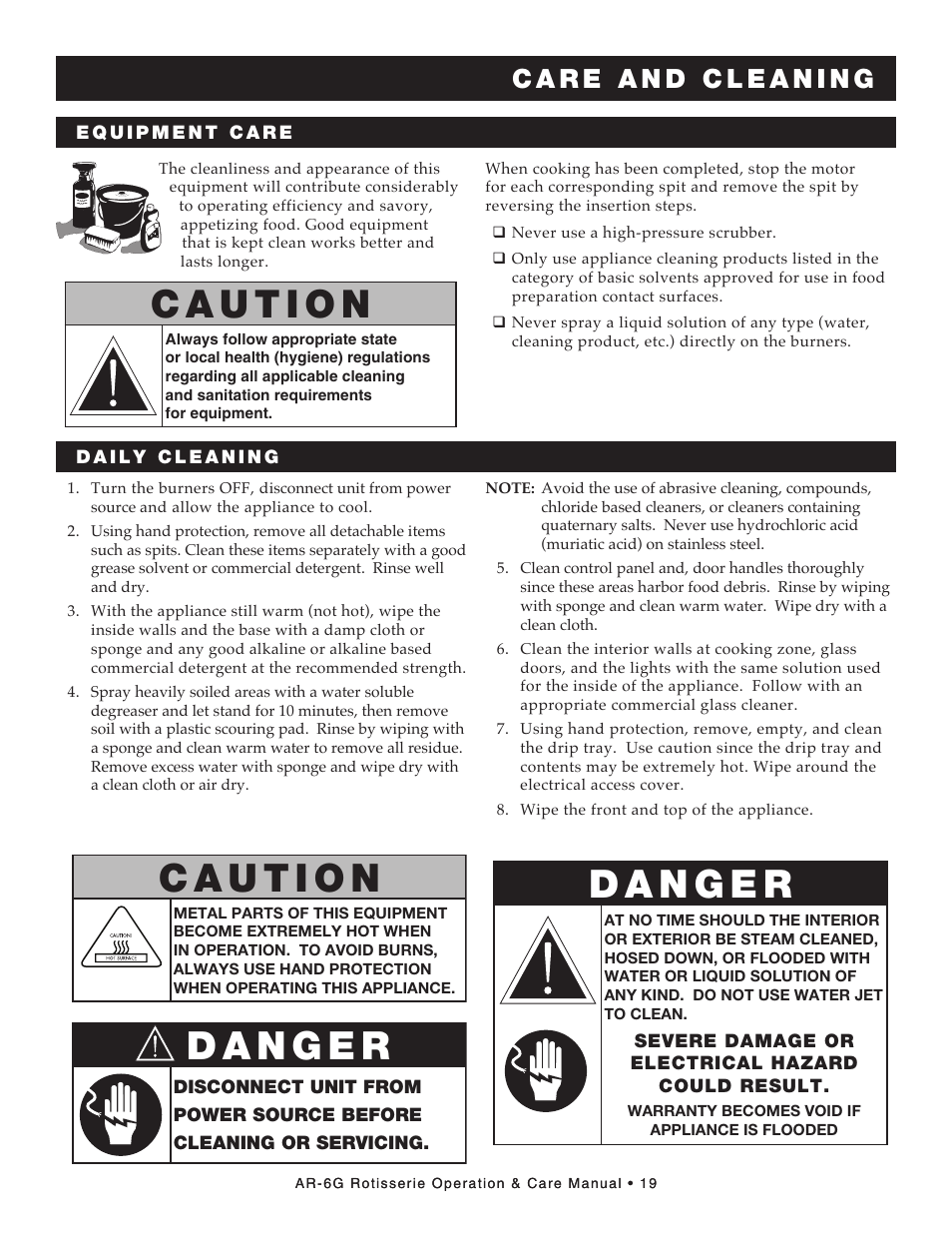 Alto-Shaam AR-6G User Manual | Page 21 / 34