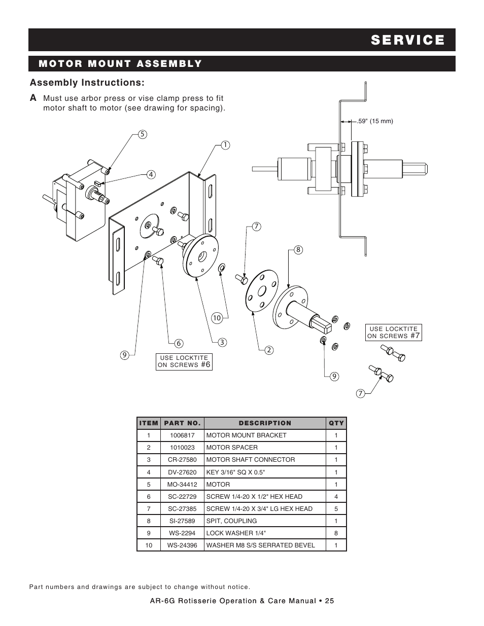 Assembly instructions: a | Alto-Shaam AR-6G User Manual | Page 27 / 34