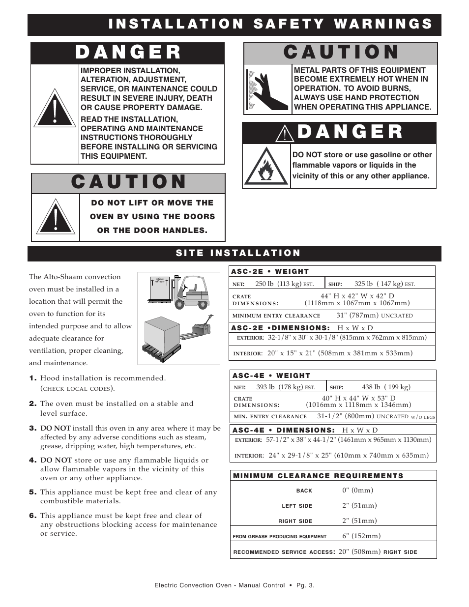 Alto-Shaam ASC-2E User Manual | Page 4 / 33