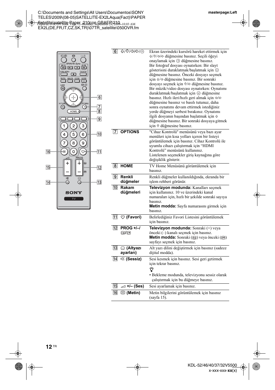 Sony KDL-37W5810 User Manual | Page 170 / 186