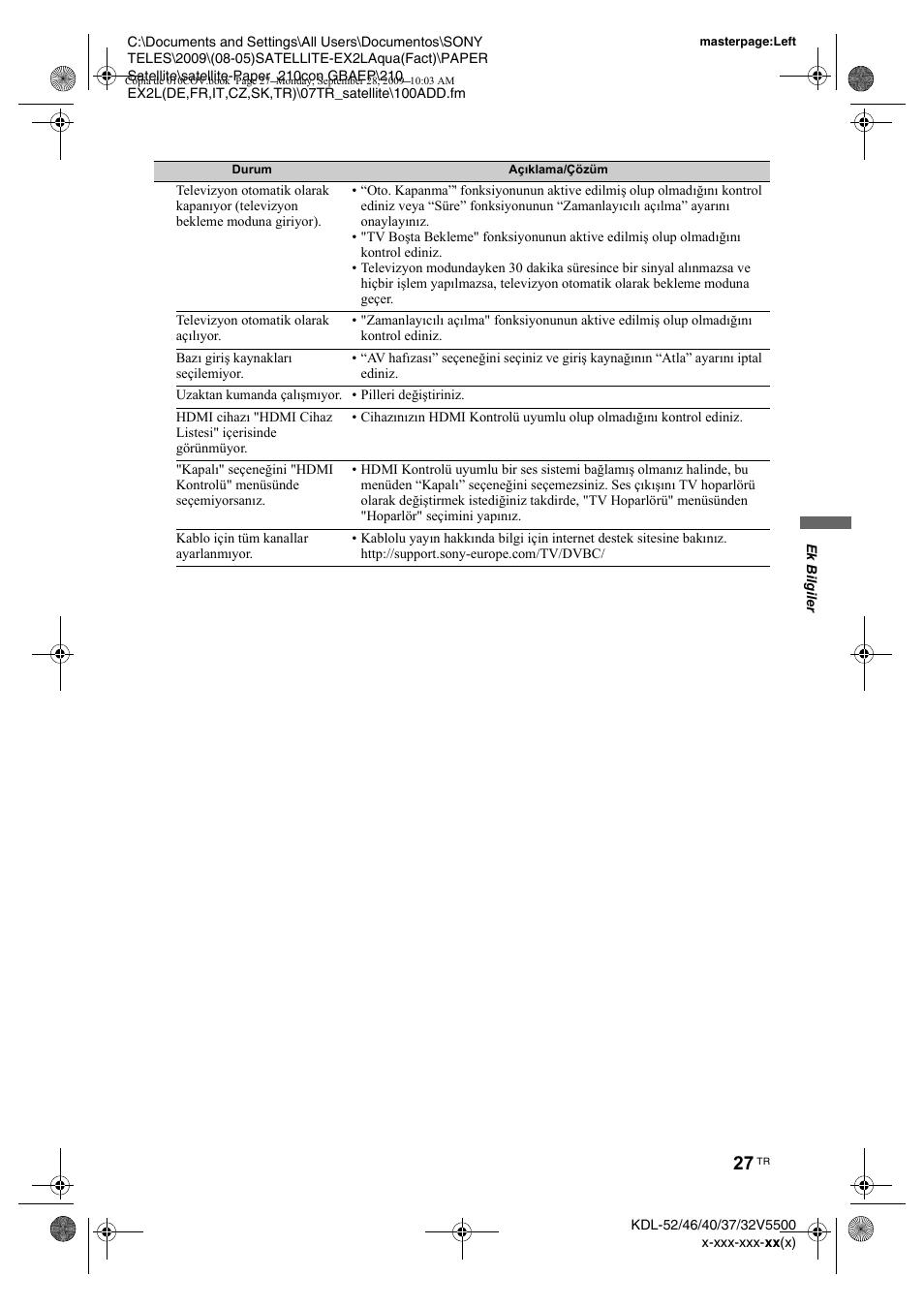 Sony KDL-37W5810 User Manual | Page 185 / 186