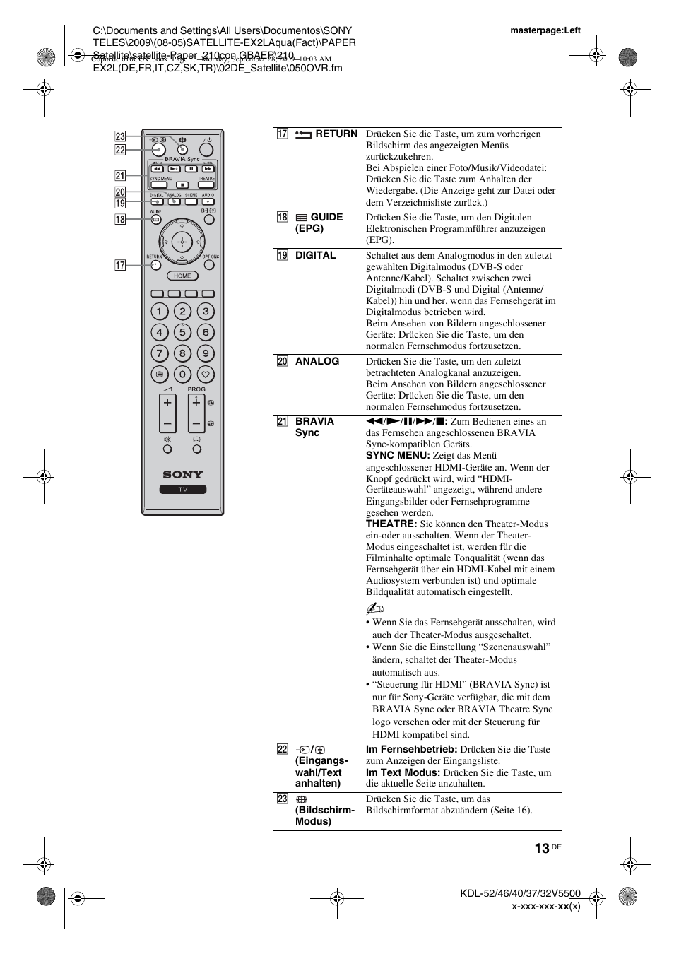 Sony KDL-37W5810 User Manual | Page 39 / 186