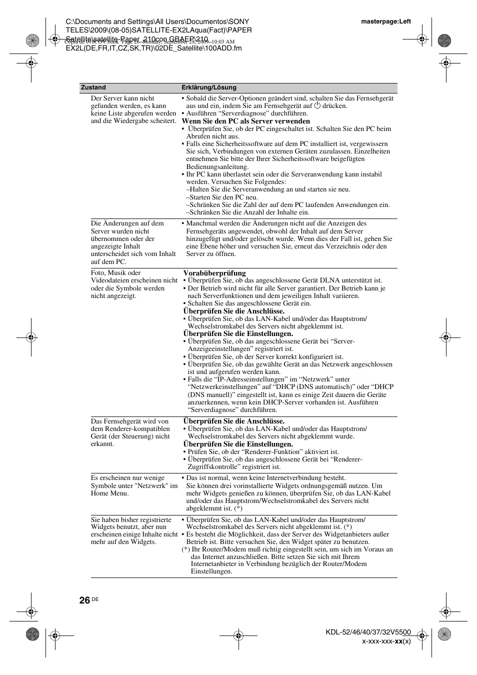 Sony KDL-37W5810 User Manual | Page 52 / 186