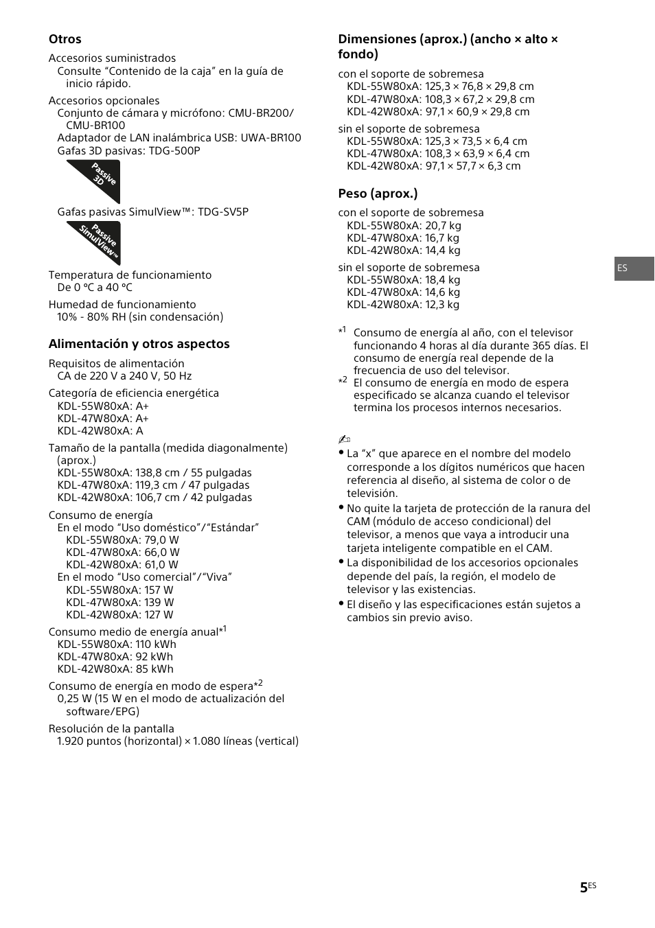 Sony KDL-42W805A User Manual | Page 13 / 92