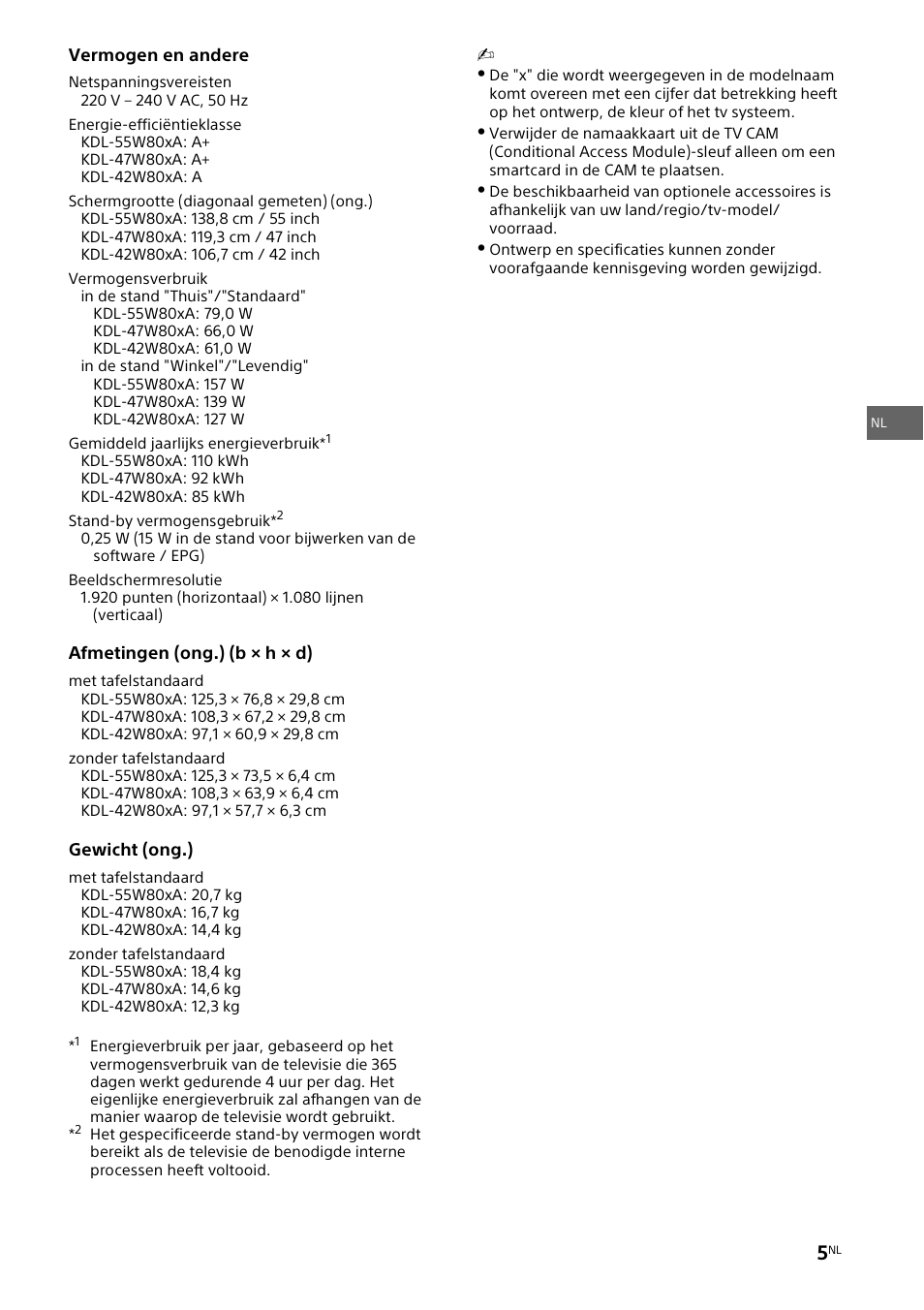 Sony KDL-42W805A User Manual | Page 17 / 92