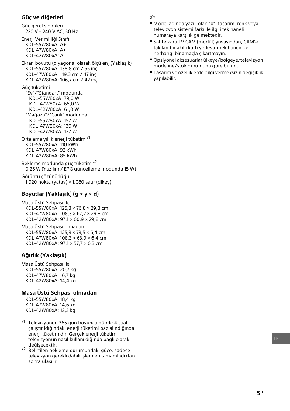 Sony KDL-42W805A User Manual | Page 81 / 92