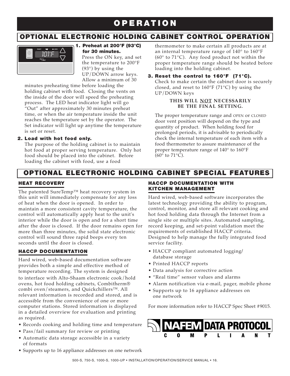 101 f | Alto-Shaam 1000-S User Manual | Page 17 / 45